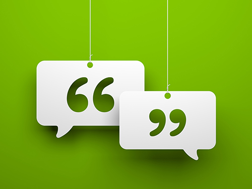 quotes with green background