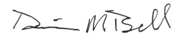 image of darin bell's signature